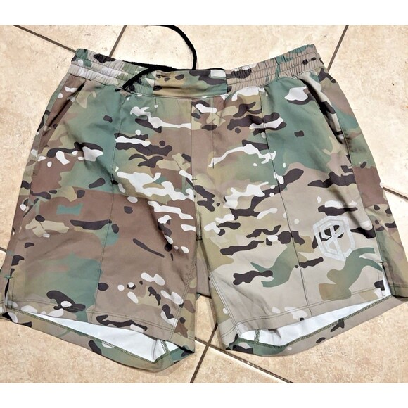 Born Primitive Shorts Mens M Camo 6" Inseam Running Lightweight Gym Athletic - Picture 1 of 6